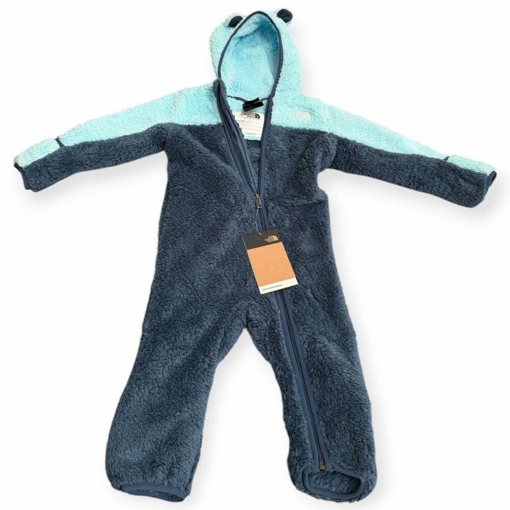 The North Face Unisex Baby Shady Blue Baby Bear One Piece size 12-18 Months New